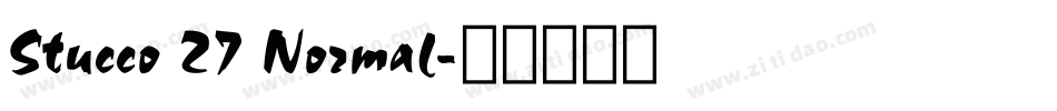 Stucco 27 Normal字体转换